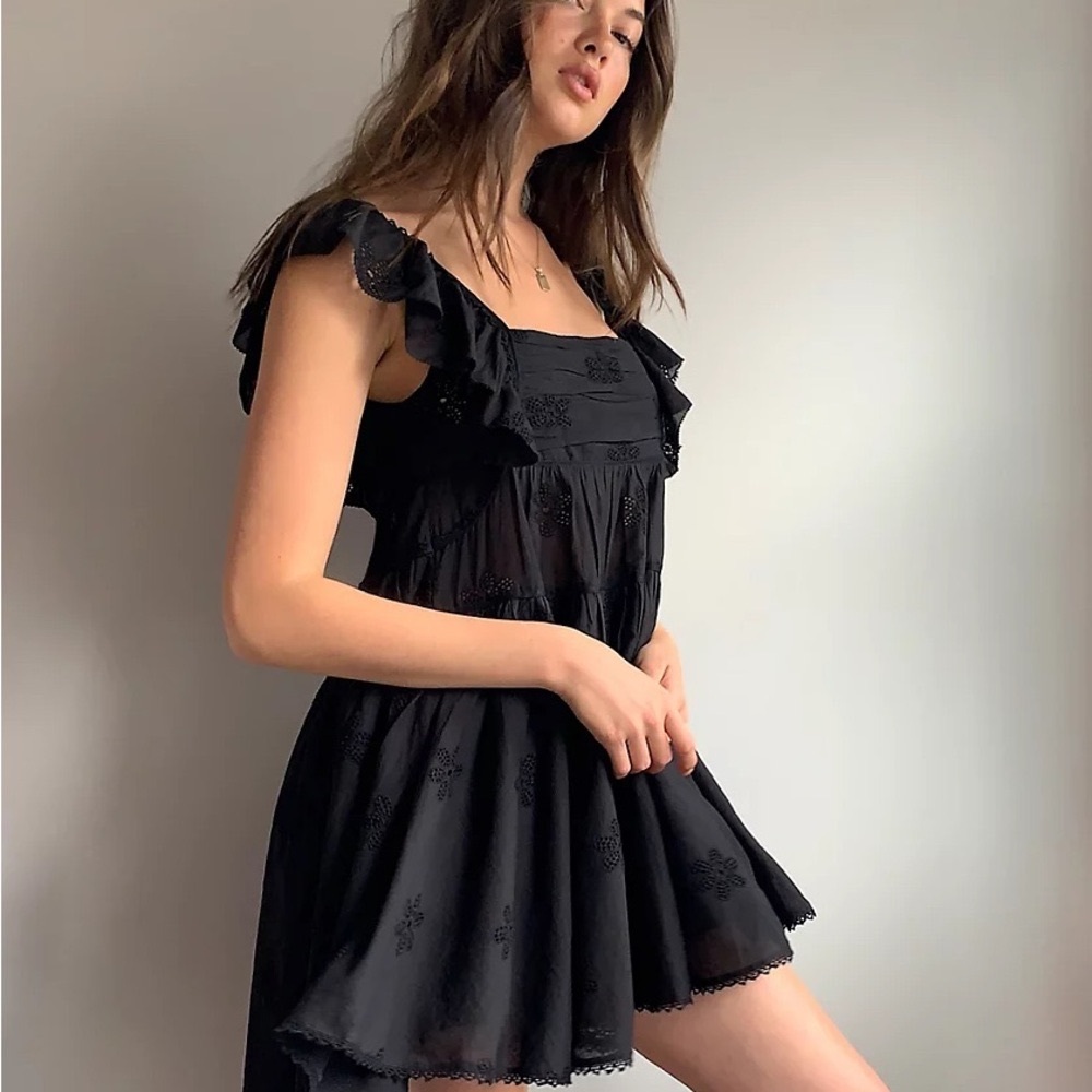 Black Aritzia Sunday Best Ebb Dress